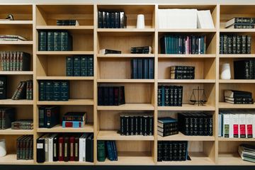 The law library at PLDR Law
